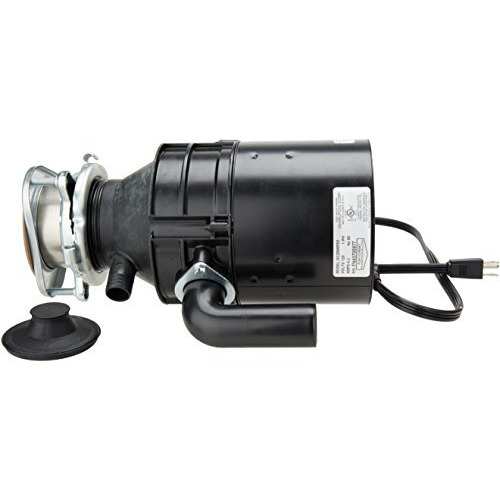 Whirlpool Gc2000Pe 1/2 Hp In Sink Disposer With Power Cord, Black