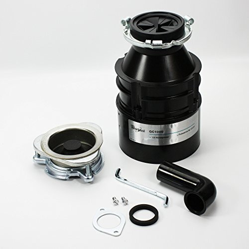 Whirlpool Gc1000Xe 1/3 Hp In Sink Disposer, Black