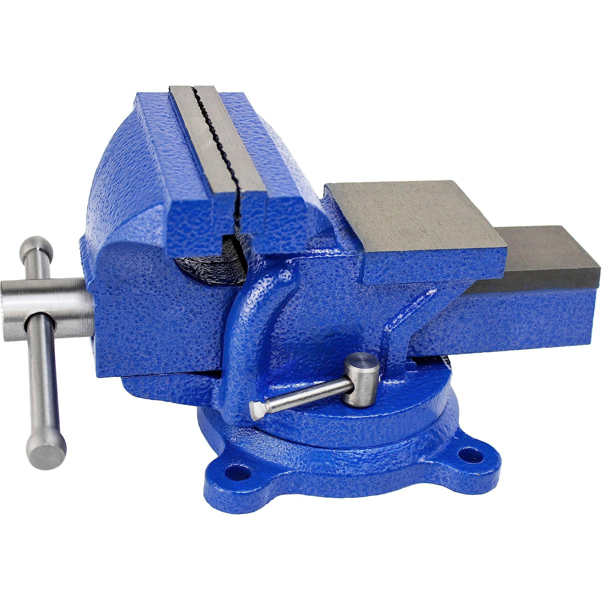Hfs (R) 5"" Heavyduty Bench Vise Anvil Forged.360 Swivel Locking Base Desktop Clamp (16Lbs), Fs Blue Design
