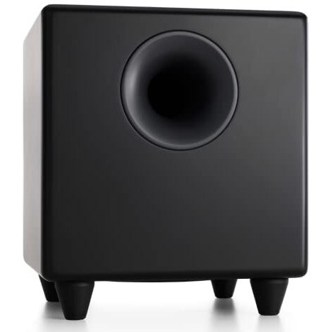 Audioengine S8 250W Powered Subwoofer, Built-In Amplifier (Black)