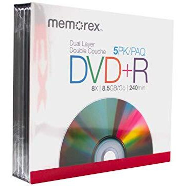 Memorex 8.5Gb 8X Double Layer Dvd+R (5 Pack)
