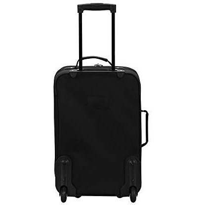 Rockland Fashion Softside Upright Luggage Set, Expandable, Black, 2-Piece (14/19)