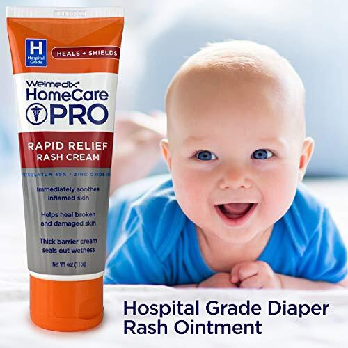 Welmedix Homecare Pro Rapid Relief Adult Diaper Rash Cream - Extra Thick, Moisturizing Barrier Cream For Incontinence And Healing Cream/Zinc Oxide Cream/Skin Cream, (4Oz Tube)