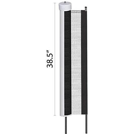 Kidkusion Retractable Driveway Guard, Black, 25' Driveway Safety, Made In The Usa, Outdoor, Visual Barrier, Adjustable