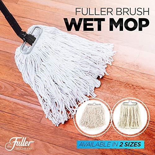 Fuller Brush Wet Mop     Absorbent & Professional Quality Cotton Yarn Floor Cleaner W/Steel Handle