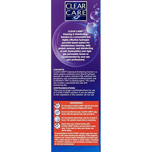 Clear Care Cleaning & Disinfection Solution-12 Oz, Twin Value Pack