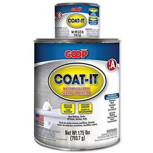 Amazing Goop 5400040 Coat-It Waterproof Epoxy Sealer & Protector - 2 Lb Kit, Dark Gray