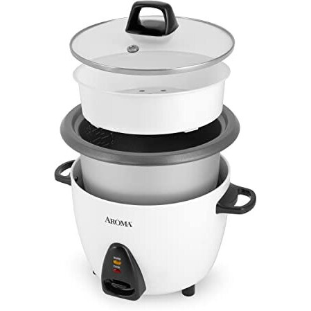 Aroma Housewares Arc-360-Ngp 20-Cup Pot-Style Rice Cooker & Food Steamer, White