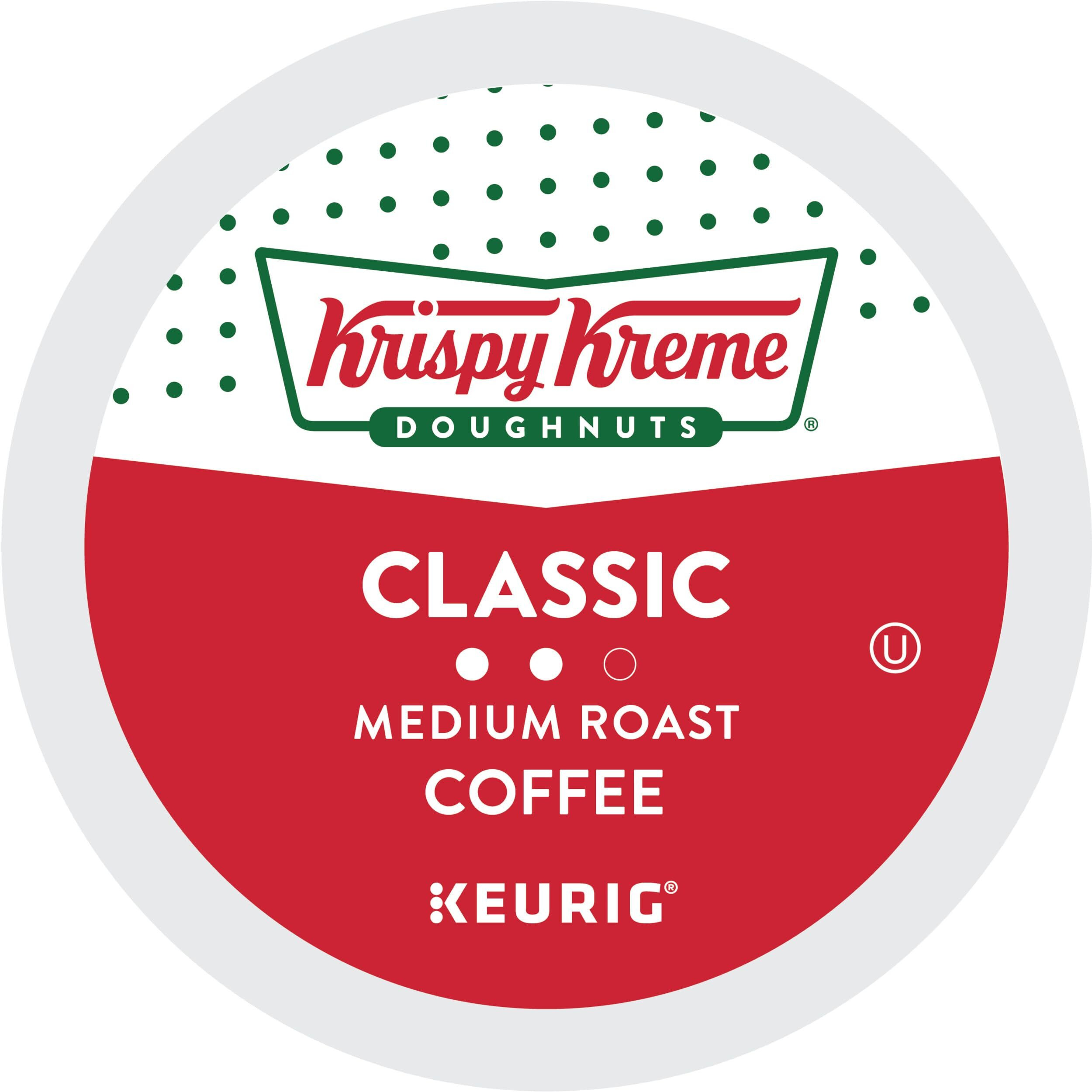 Krispy Kreme Classic, Single-Serve Keurig K-Cup Pods, Medium Roast Coffee, 12 Count (Pack Of 6)