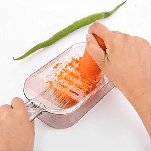 Japanbargain 1817, Large Japanese Kitchen Zester Grater Daikon Radish Grater Ginger Garlic Onion Wasabi Grater With Container, Made In Japan