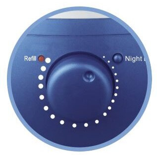 Ultrasonic Humidifier With Frangrance Diffuser And Night Light (Blue)