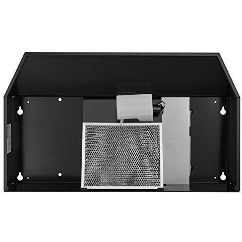 Broan-Nutone F403623 Exhaust Fan For Under Cabinet Two-Speed Four-Way Convertible Range Hood Insert With Light, 36-Inch, Black