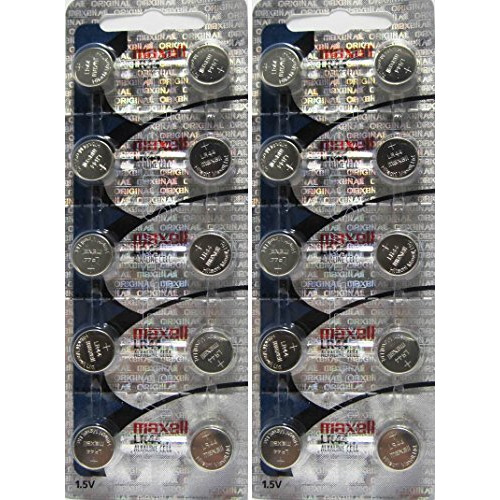 2 X 10 Pack Maxell Ag13 Lr44 357 Button Cell Battery Hologram (20 Batteries Total)