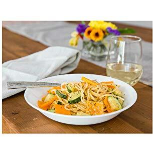 Corelle Vitrelle 6-Piece Bowl Set, Triple Layer Glass And Chip Resistant, 20-Oz Lightweight Round Bowls, Winter Frost White