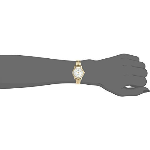 Timex Womens T2M827 Essex Avenue Gold-Tone Stainless Steel Expansion Band Watch