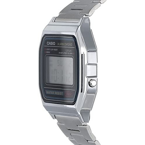 Casio Digital Stainless Steel Daily Alarm A158Wa-1Df A158Wa-1 Men's Watch