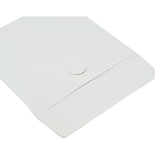 Maxtek 1,000 Pieces White Paper Cd Dvd Sleeves Envelope Holder With Clear Window And Flap, 80G Economy Weight.