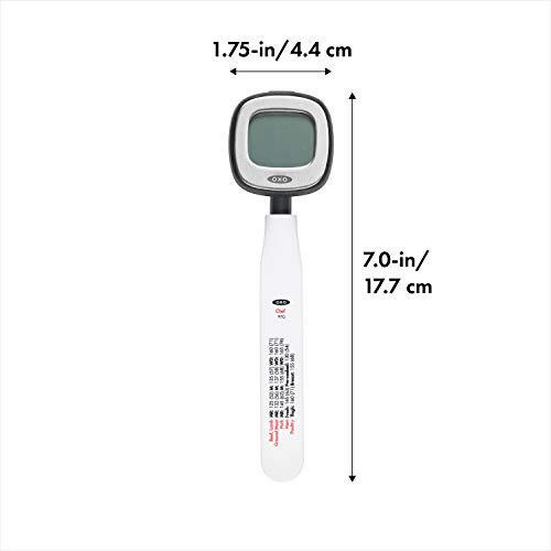 Oxo Good Grips Chefs Precision Digital Instant Read Thermometer, Black