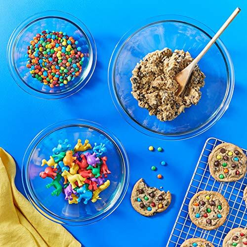 Pyrex Glass Mixing Bowl Set (3-Piece Set, Nesting, Microwave And Dishwasher Safe)