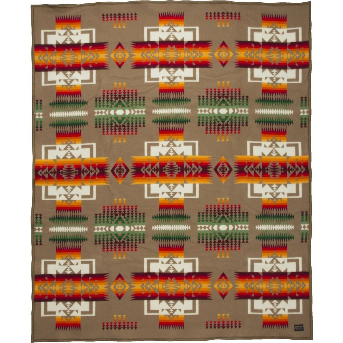 Pendleton Chief Joseph Wool Blanket, Tan, Queen Size