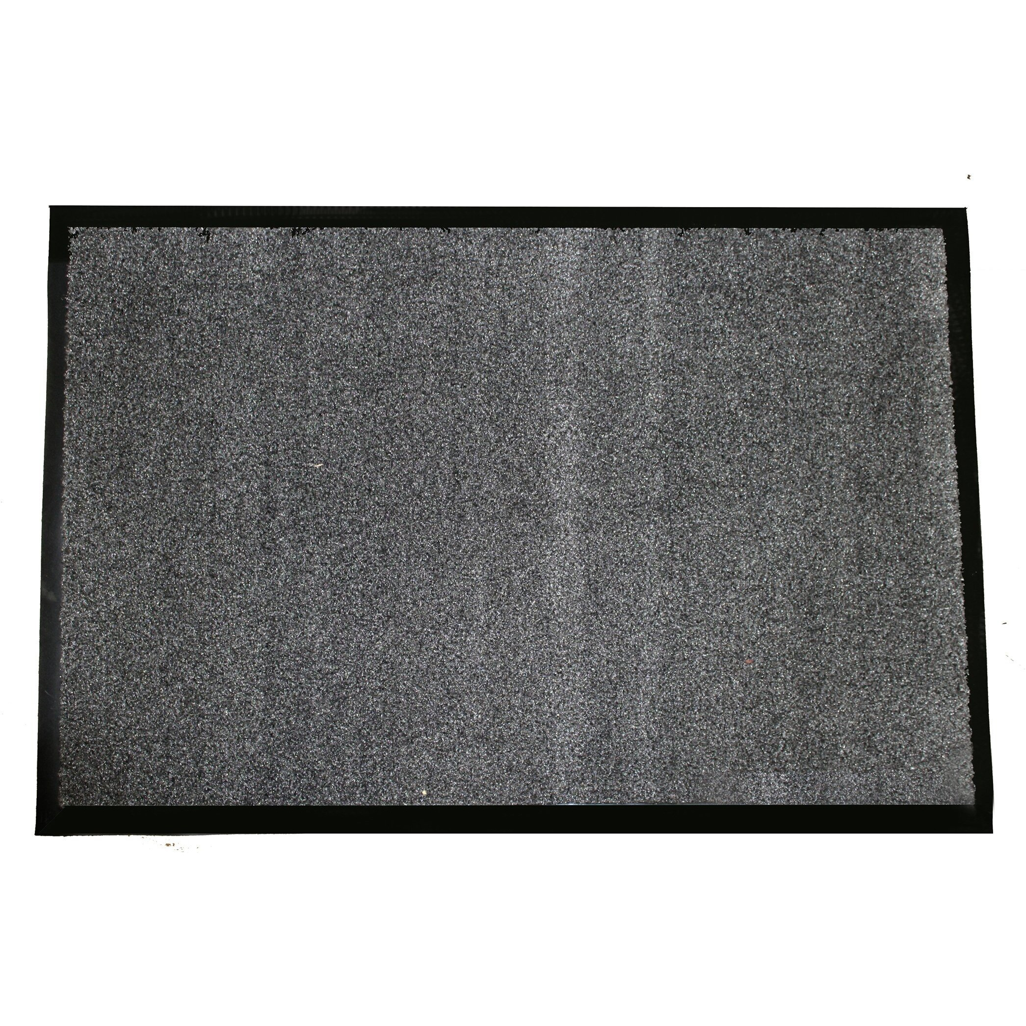 Durable Wipe-N-Walk Vinyl Backed Indoor Carpet Entrance Mat, 4 X 8, Charcoal