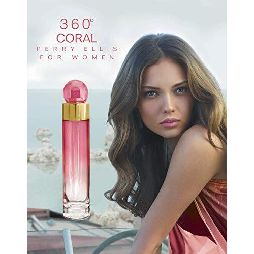 Perry Ellis 360 Coral For Women, 6.8 Fl Oz Edp