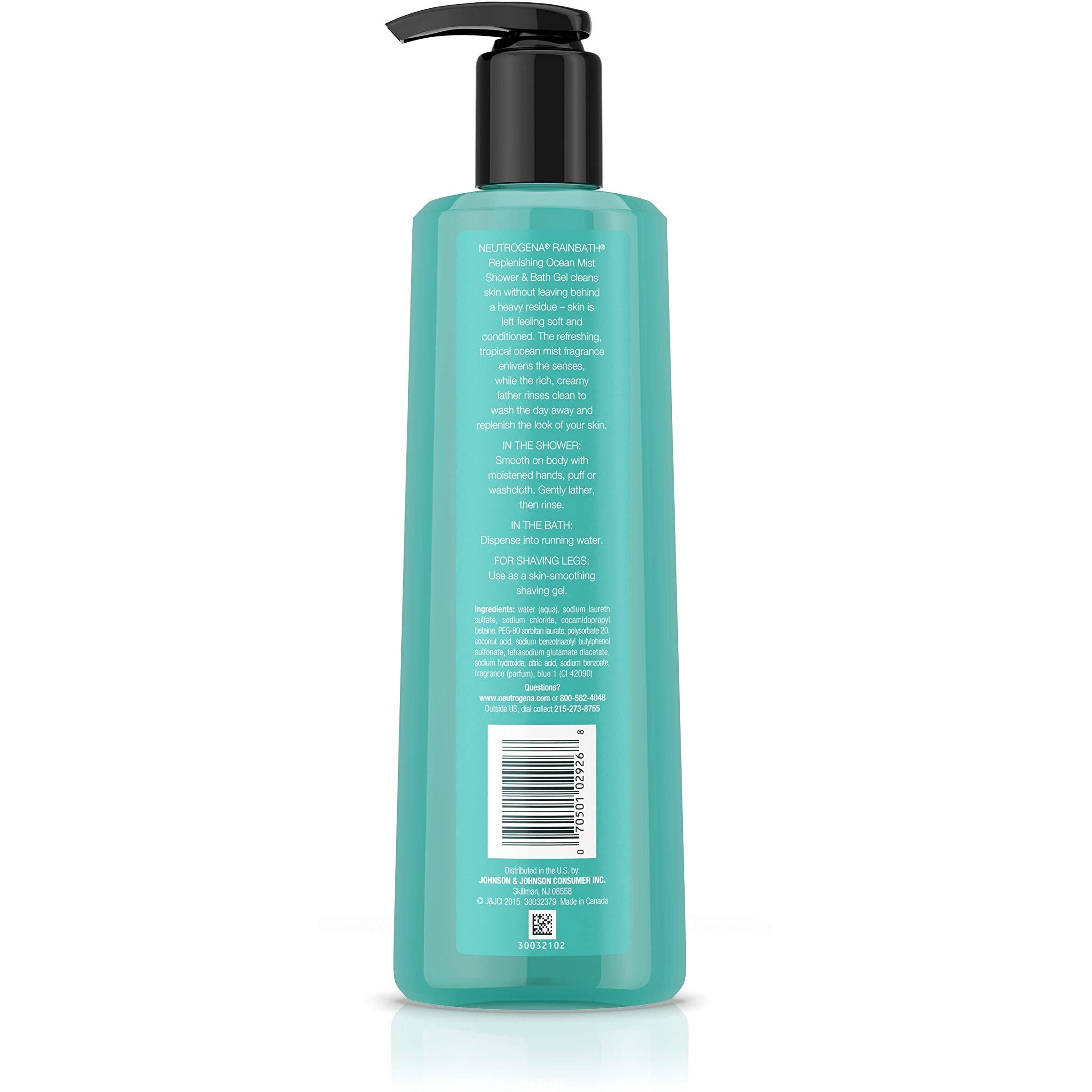 Neutrogena Rainbath Replenishing Shower And Bath Gel Ocean Mist, 16 Fluid Ounce