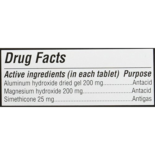 Gelusil Antacid & Anti Gas Tablets For Heartburn Relief, Acid Reflux, Bloating And Gas, Cool Mint - 100Ct Blister Pack