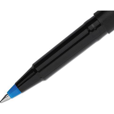 Sanford Uniball Roller Stick Pen, 0.5Mm Micro Point, Blue Ink, Dozen (60153)