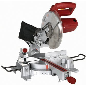 10 Inch Sliding Compound Miter Saw With 45 Degree Bevel And Dust Bag, Extension Bars And Table Clamp