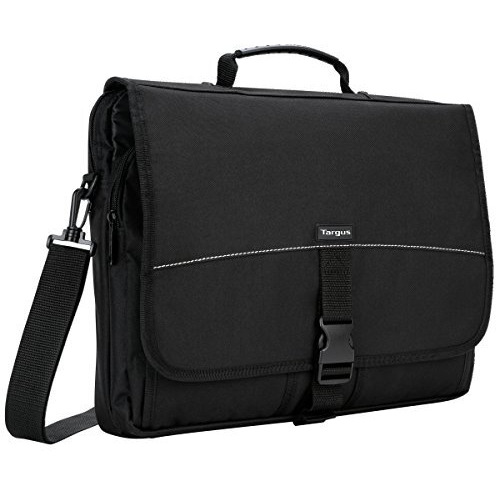 Targus Basic Messenger Case And Bag Designed For 15.6-Inch Laptop, Black (Tcm004Us)