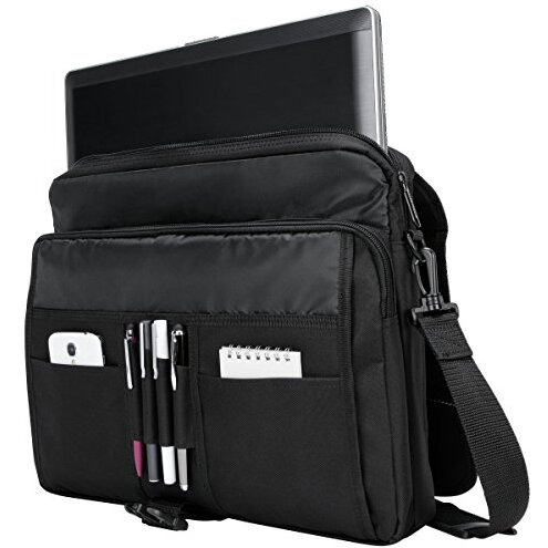 Targus Basic Messenger Case And Bag Designed For 15.6-Inch Laptop, Black (Tcm004Us)
