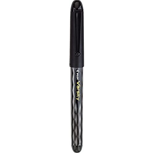 Pilot Varsity Disposable Fountain Pens, Black Ink (90010), Pack Of 6