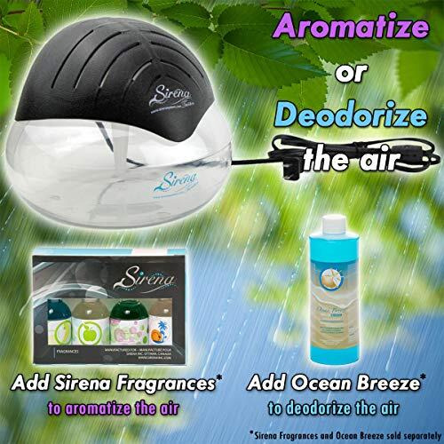 Sirena Twister Air Purifier (Black) - Water Air Purifiers For Home - Air Cleaner With Led Light - Air Cleaner For Smoke And Pets