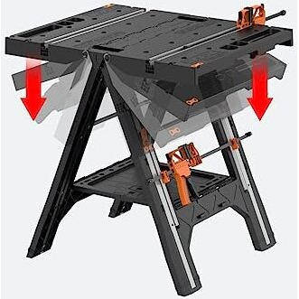 Worx Wx051 Pegasus Folding Work Table & Sawhorse