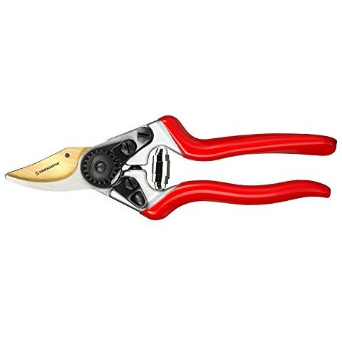 Haus & Garten Precisionpro 8"" Titanium Pruning Shears - Heavy Duty Professional Bypass Pruner - Use As Rose Clippers, Premium Gardening Secateurs, Garden Scissors, Handheld Yard, Tree, & Plant Tool
