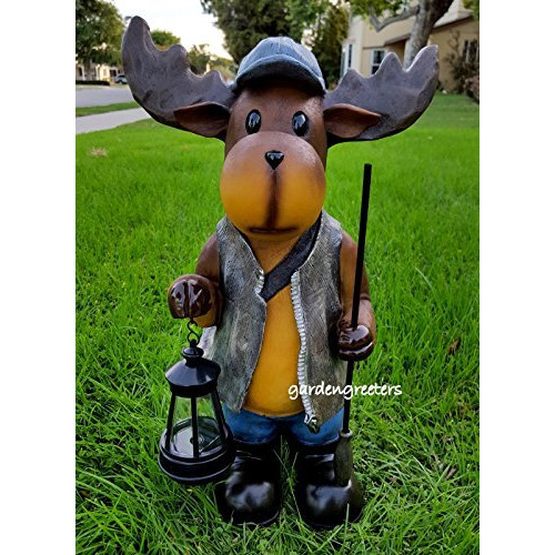 Moose Solar Light Statue Moose Solar Figurine