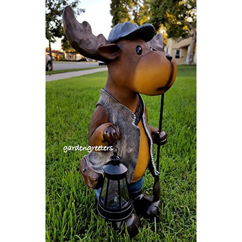 Moose Solar Light Statue Moose Solar Figurine