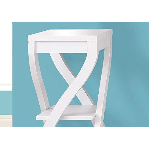 Monarch Specialties Accent Table, 32, White