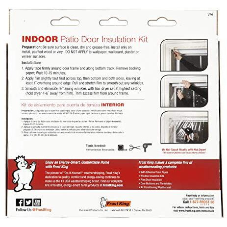 Frost King V76H Shrink Window Kit 84-Inch By 110-Inch, Clear