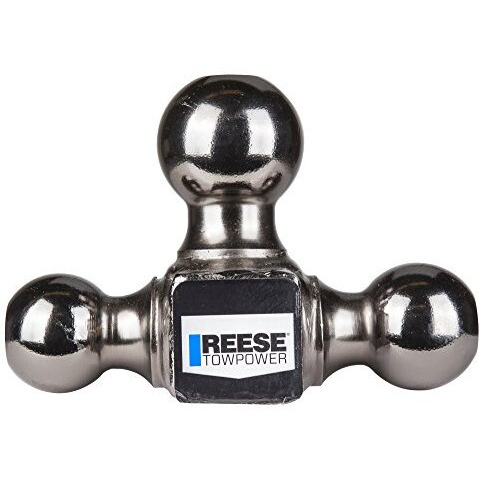 Reese Towpower 7039800 Triple Ball Mount, Black Nickel, Versatile And Universal