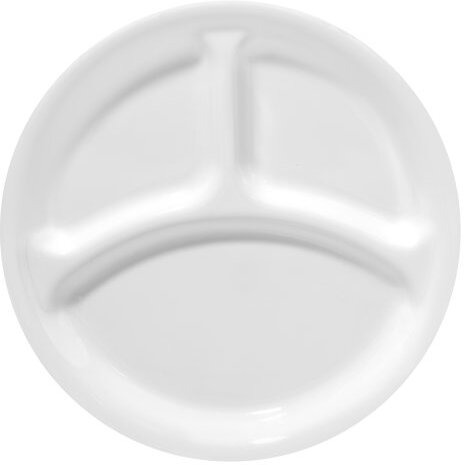 Corelle Livingware Winter Frost White 10-1/4"" Divided Dinner Plate, 1 Pack
