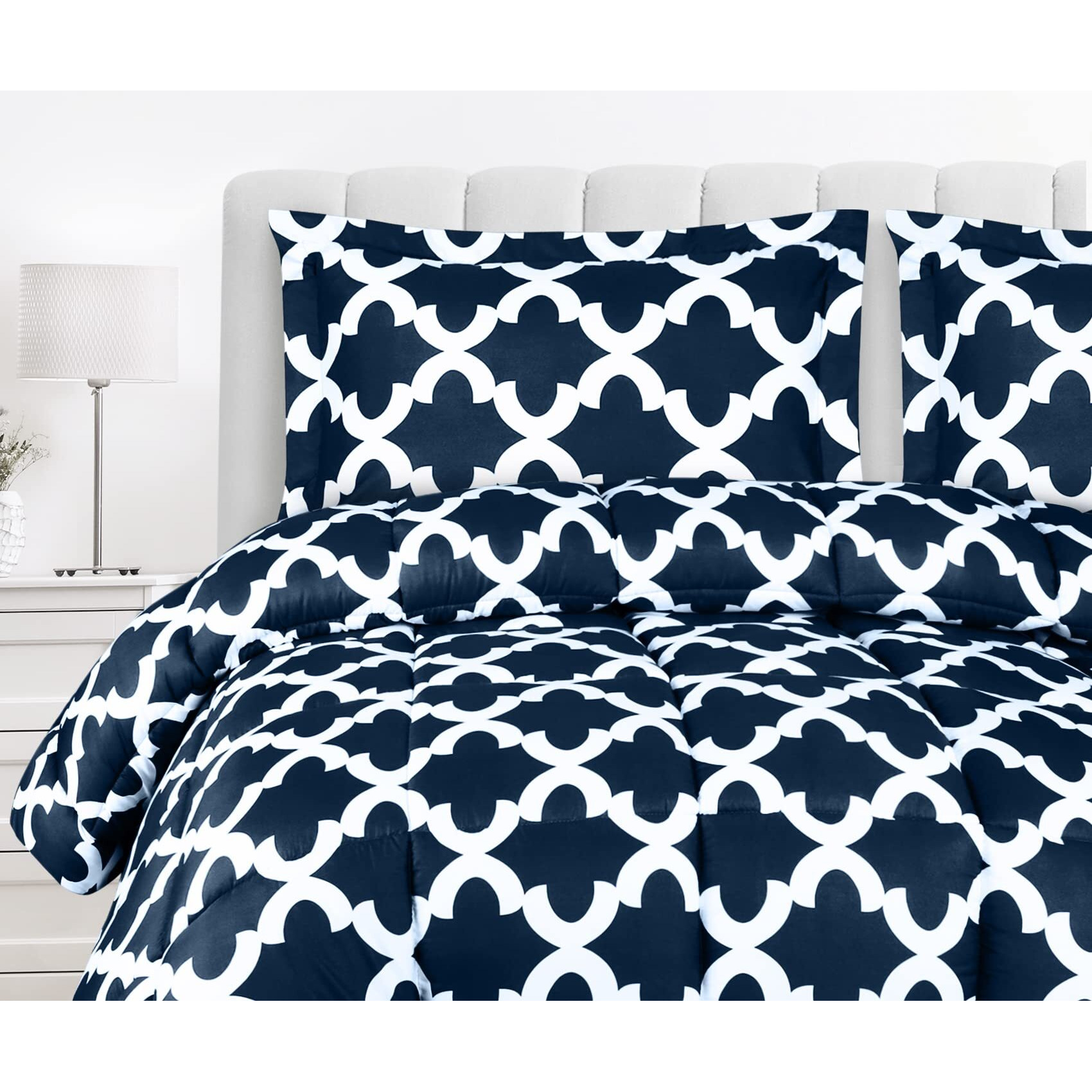 Utopia Bedding King Comforter Set (Navy) With 2 Pillow Shams - Bedding Comforter Sets - Down Alternative Comforter - Soft And Comfortable - Machine Washable