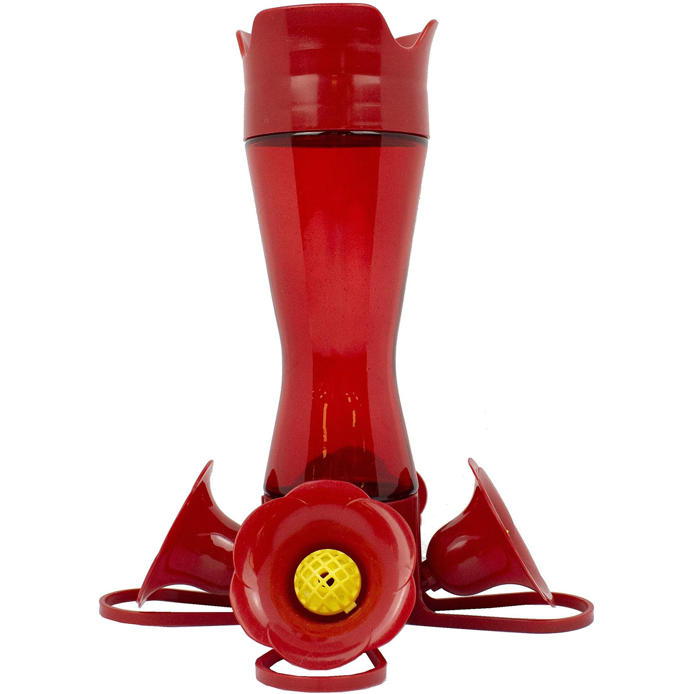 Perky-Pet 403Cp Pinch Waist Plastic Hummingbird Feeder, 8-Ounce , Red