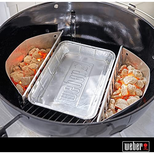 Weber Aluminum Drip Pans, 5 X 1.4 X 7.5 Inches, Set Of 10
