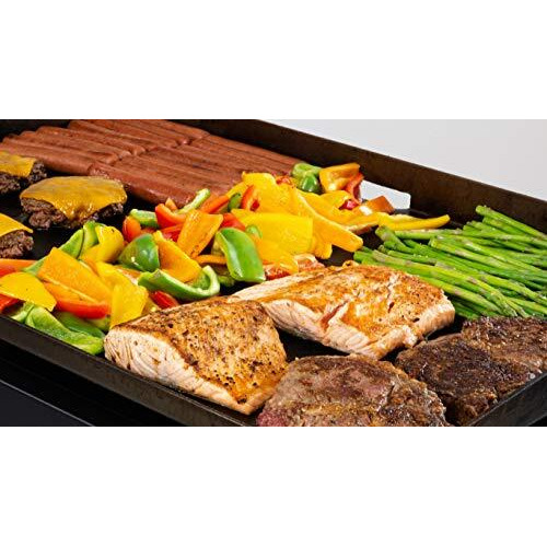 Blackstone Flat Top Gas Grill Griddle 2 Burner Propane Fuelled Rear Grease Management System, 1517, Outdoor Griddle Station For Camping With Built In Cutting Board And Garbage Holder, 28 Inch