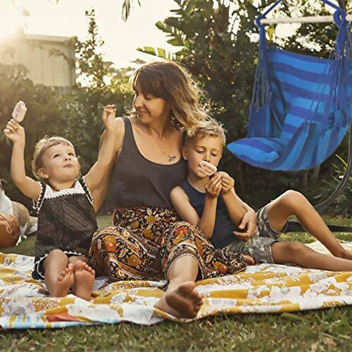 Fdw Hammock Chair Stands Hanging Hammock Stands,C Stand Outdoor Solid Steel Heavy Duty Stand Only Construction For Hanging Hammock Air Porch Swing Chair Indoor,360-Degree Rotation