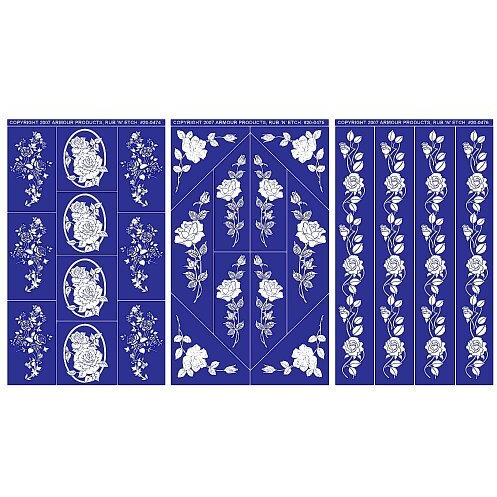 Armour Etch Designer Stencil, Pak Rose Designs