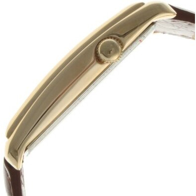 Peugeot Vintage Contoured Doctors Style Watch With Leather Band