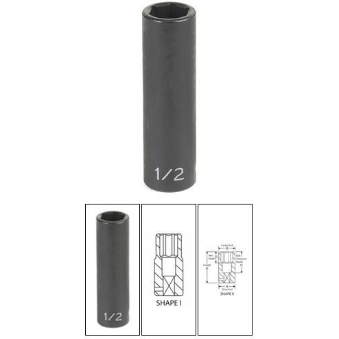 Grey Pneumatic (1010Md) 3/8"" Drive X 10Mm Deep Socket